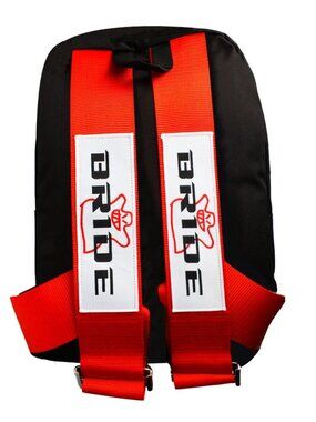 Brand New JDM Bride Racing Red Harness Adjustable Shoulder Strap Backpack